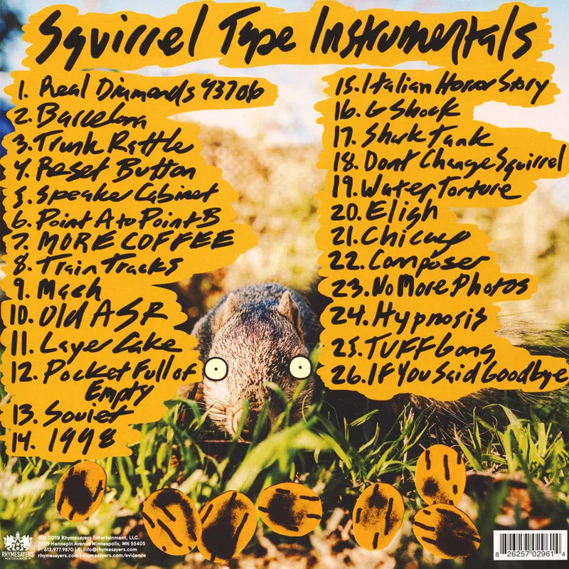 Squirrel Tape Instrumentals Volume 1 LP - Evidence - AsfaltShop.pl