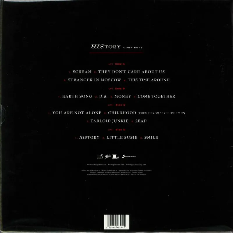 HIStory: Continues (Picture Disc) 2LP - Michael Jackson