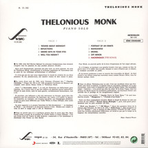 Thelonious Monk - Piano Solo [LP]